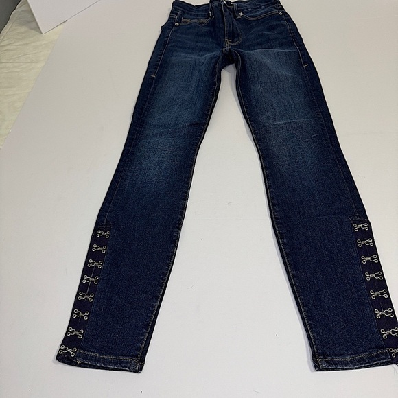 Good American Denim - Good American | High Rise Skinny Good waste Eye hook Jeans Size 0/24 women’s